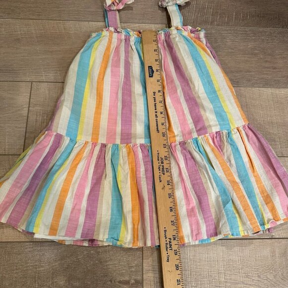 CAT & JACK GIRLS PINK STRIPED SUN DRESS 5T - Picture 3 of 8